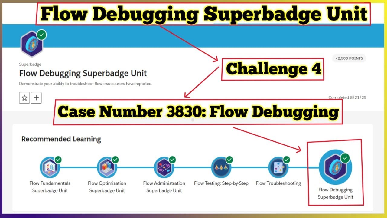 Case 3830: Flow Debugging| Flow Debugging Superbadge Unit | Challenge 4 ...