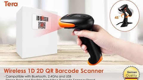 Tera Wireless 2D QR Barcode Scanner with Stand (HW0001)