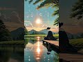 👉 “Stop Scrolling… Feel This Calm 🌿🌅” | Peaceful Sunset Meditation by the Lake | Calm Anime Vibes