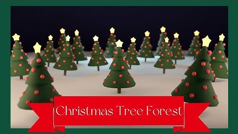 Create a Christmas Tree Forest in 20 Minutes | Blender 3.3 Tutorial