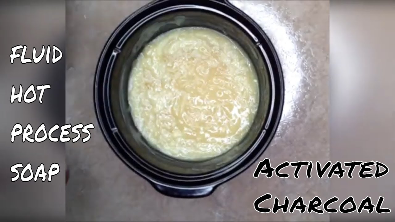 How to Make Fluid Hot Process Activated Charcoal Soap
