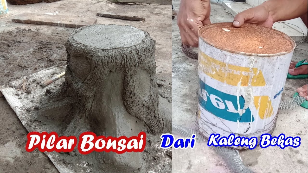 Cara Membuat Hong Pilar untuk pot  bunga atau bonsai  dari 