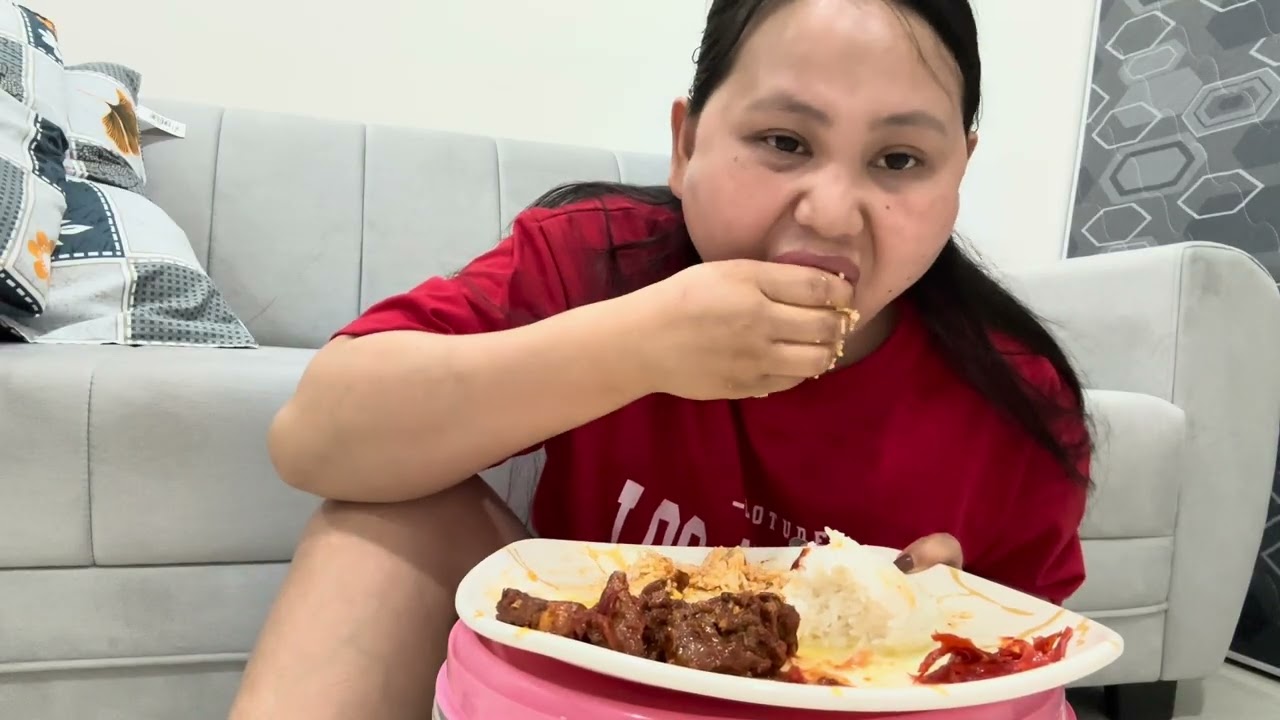 Pork curry,dal |mukbang |