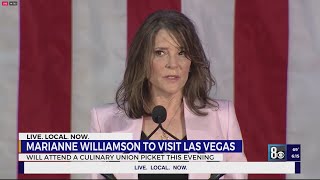 Marianne Williamson to visit Las Vegas