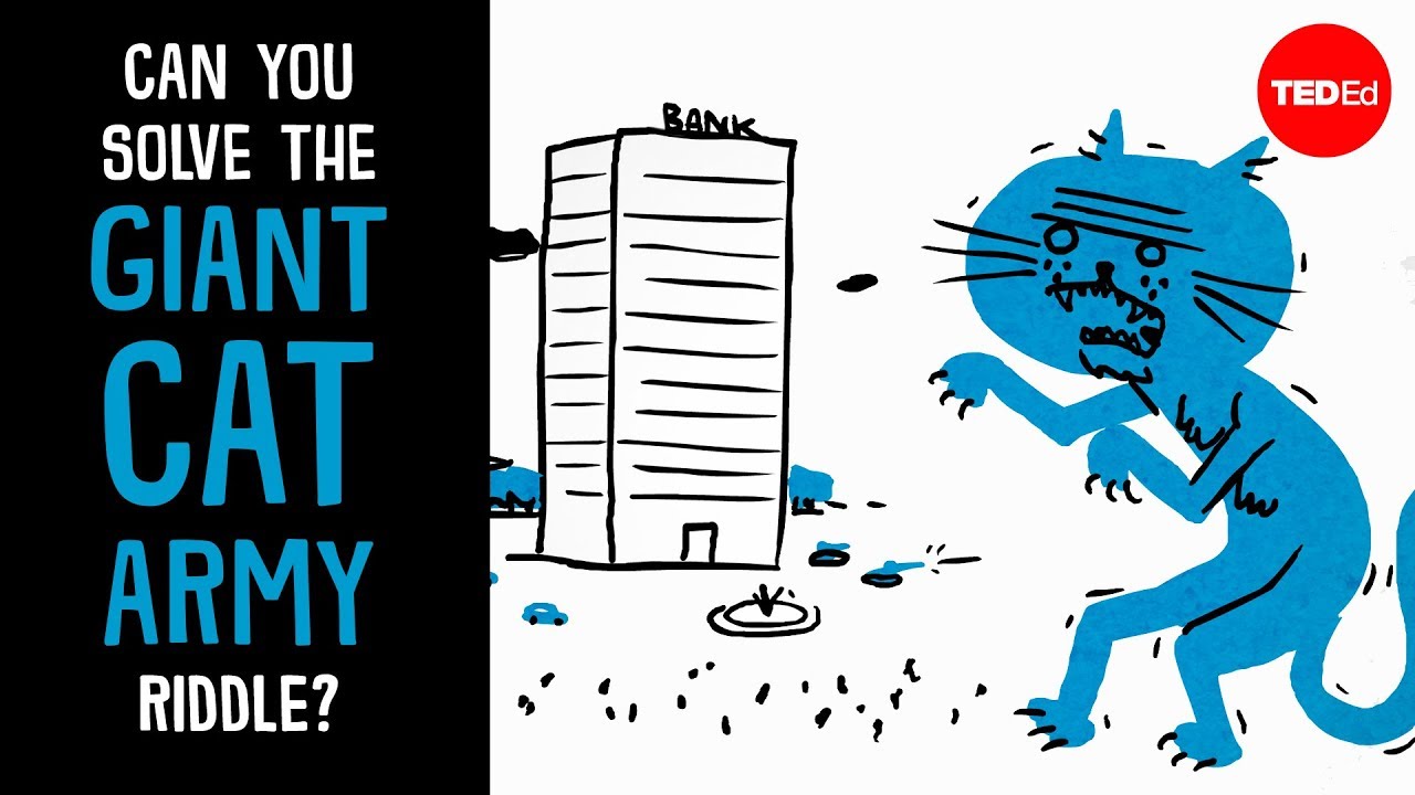 ⁣Can you solve the giant cat army riddle? - Dan Finkel