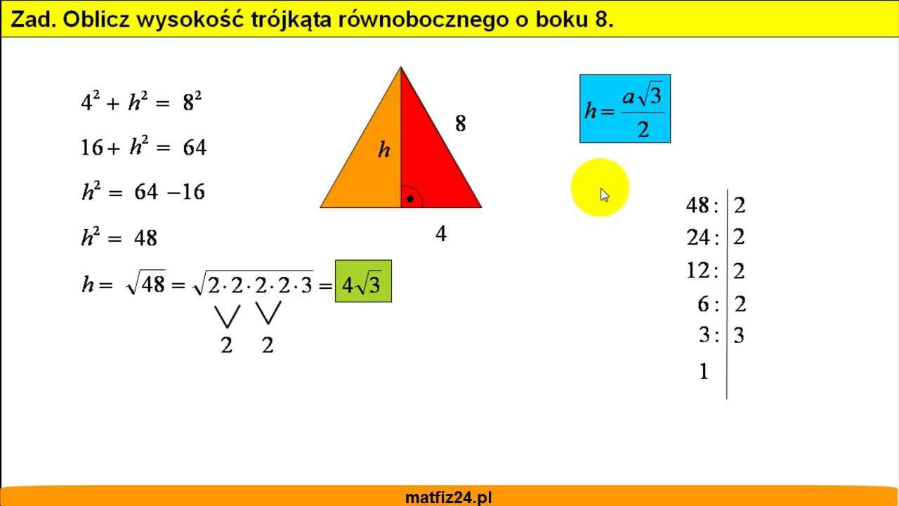 Oblicz Pole Trójkata Równobocznego O Boku 8 Cm Oblicz Pole Trójkata Równobocznego O Boku 8 Cm - Margaret Wiegel