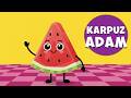 Karpuz Adam 🍉 Karpuz Adam Şarkısı Meyveleri Öğreniyorum Çizgi Film