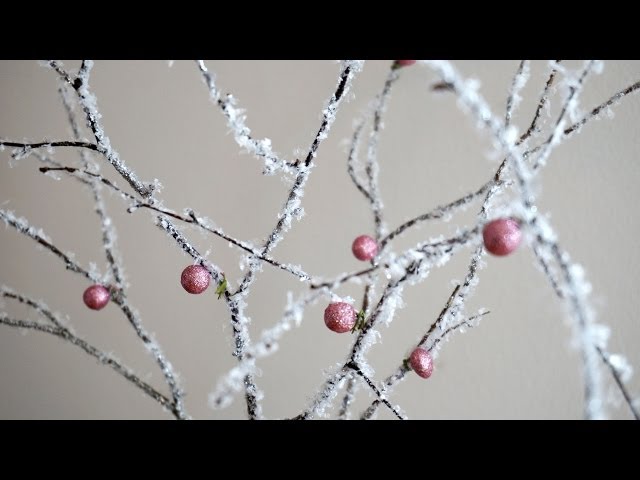 beyond the portico: WINTER WONDERLAND CENTERPIECES WITH DIY ICY  BRANCHES