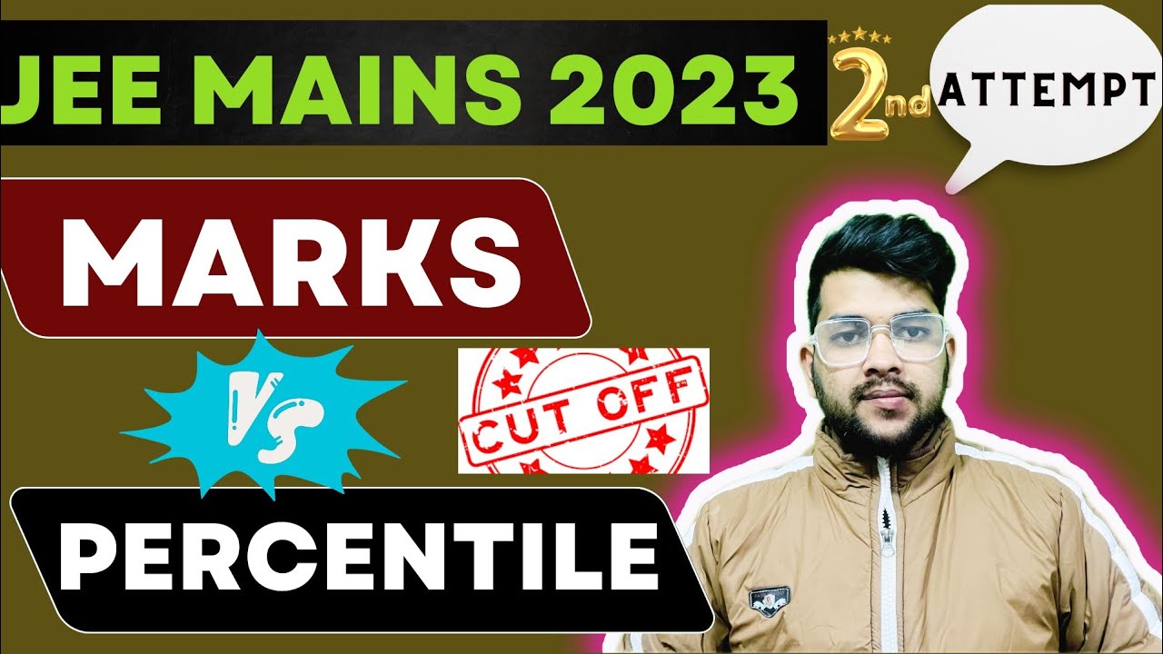 2nd Attempt marks vs percentile | Jee mains 2023 Safe score | Category ...