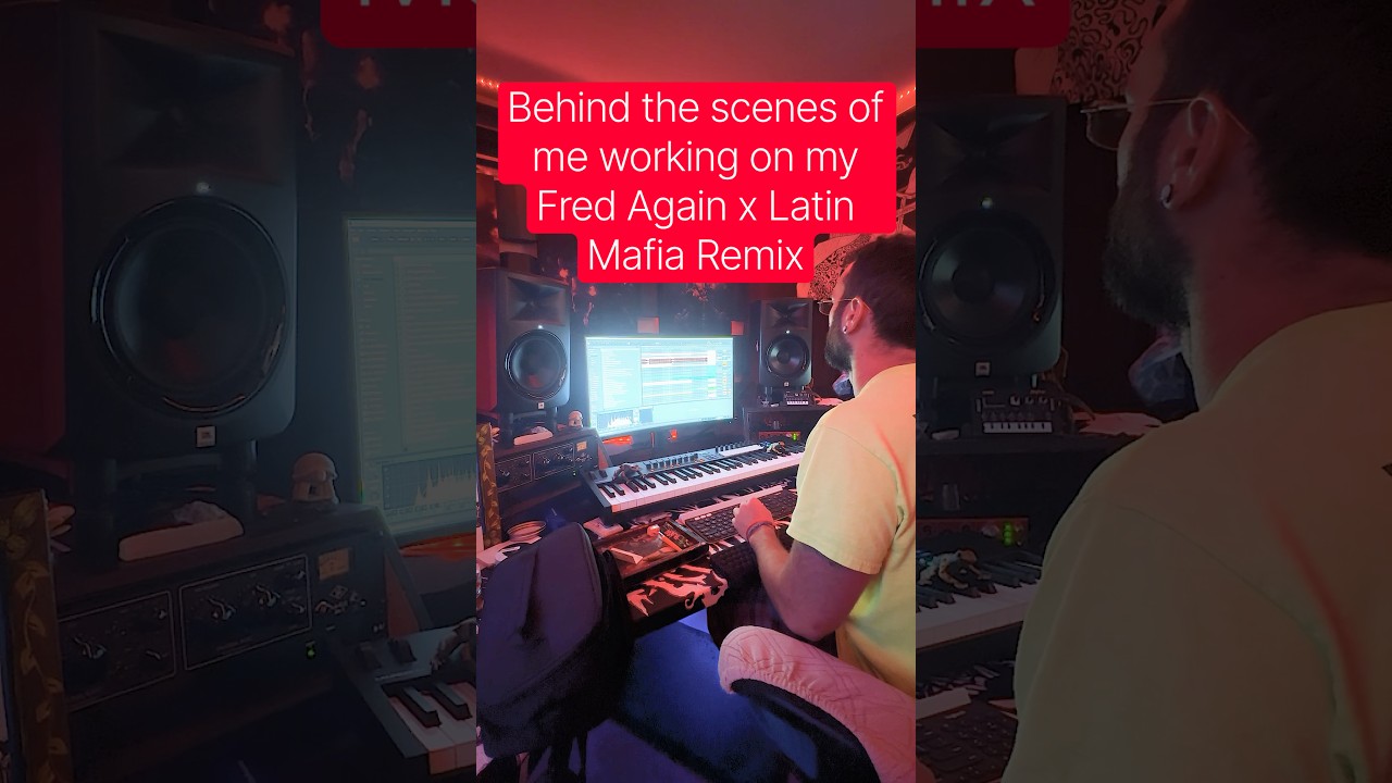 Come behind the scenes and see what it’s like while I work on my @Fredagainagain x @latinmafia remix