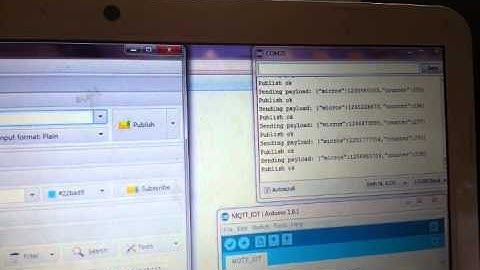 MQTT via esp8266 programme with Arduino IDE.