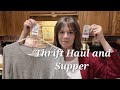 Small savers thrift haul and supper