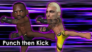 Oliveira used Leon's Head Kick Technique