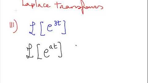 Laplace Transform Table Exercises 1