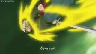 Black Goku uses instant transmission on Goku