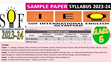 IEO CLASS 5 | IEO Solved sample paper 2023-24 class 5 | English Olympiad sample paper | SOF IEO