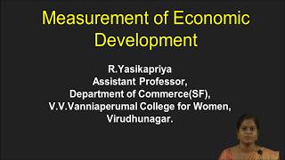 Details Measurement of Economic Development Update
