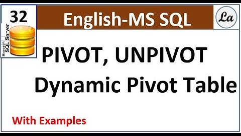 SQL Query - Convert data from Rows to Columns | Pivot