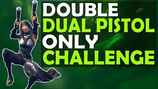 DOUBLE DUAL PISTOL ONLY CHALLENGE | WHAT DID I JUST SEE THEM BUILD?! - (Fortnite Battle Royale)
