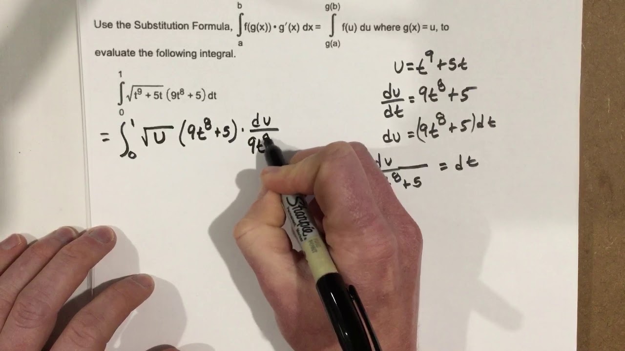 Use substitution to evaluate a definite integral with the power rule ...