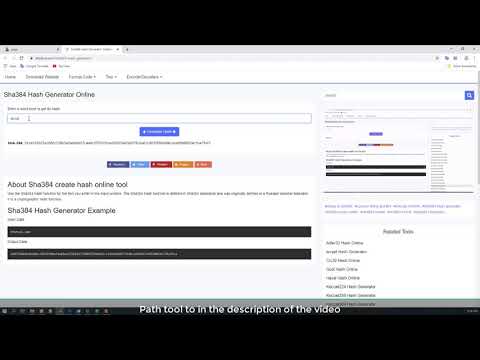 Sha384 Hash Generator