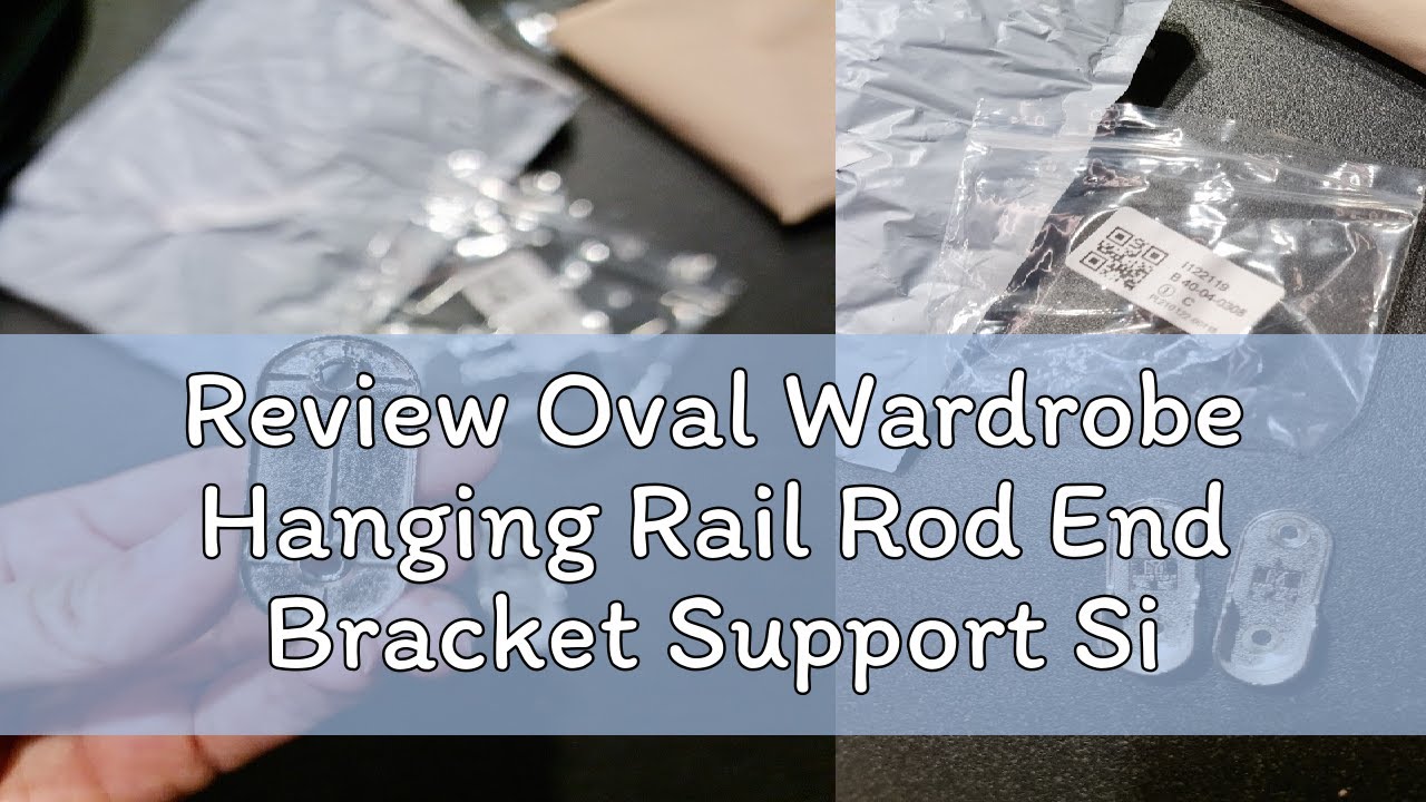 Review Oval Wardrobe Hanging Rail Rod End Bracket Support Silver Tone Pair