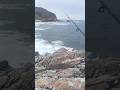 fishing from a high cliff after a storm. #fishing #storm #cliff #dangerous #nature #fish
