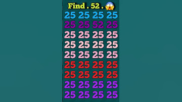 Find odd number 52 ; #shorts #maths #facts #shortvideo #tiktok #viralvideo #squidgame #find