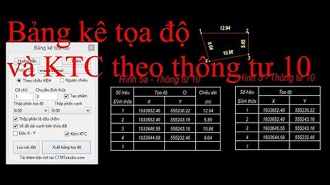 Tạo bảng kê kích thước cạnh để in GCN trên MicroStation V8i cùng Mit Map V8i