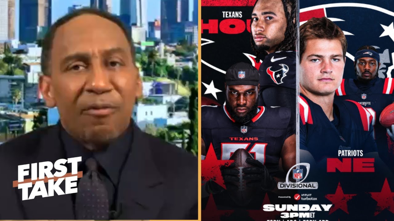 FIRST TAKE | "Stroud will STUN Drake Maye" - Stephen A. predicts AFC Div. playoffs: Texans vs Pats