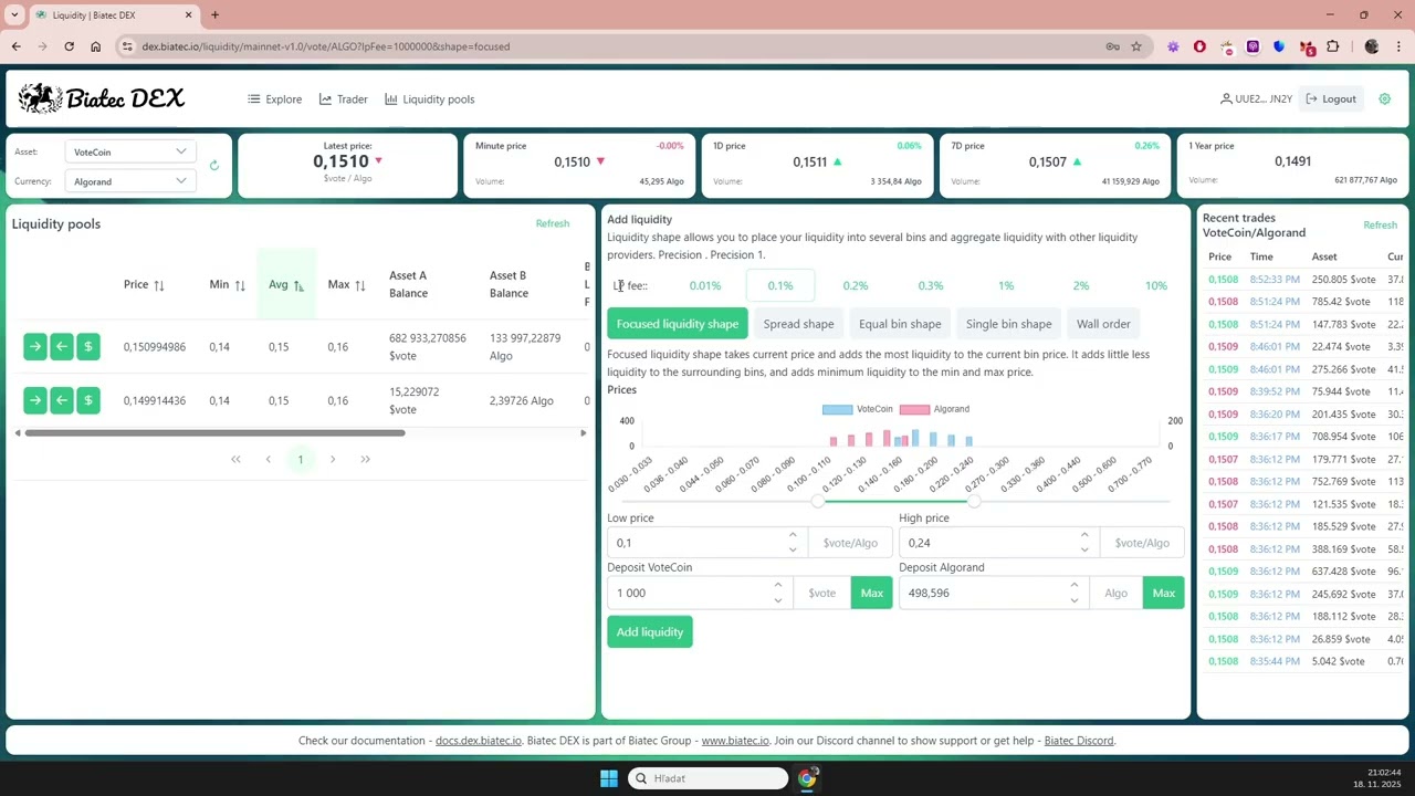 Biatec Academy - Biatec DEX Walkthrough