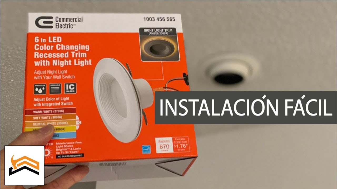 Cómo seleccionar e instalar luces LED empotradas modificadas | Commercial Electric de 6 pulgadas