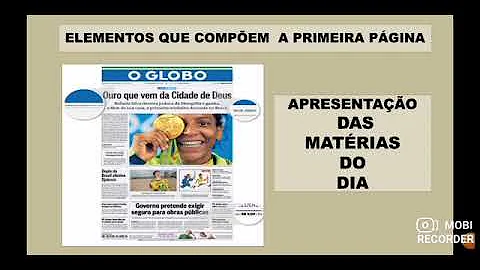 Como produzir a primeira página de um jornal?