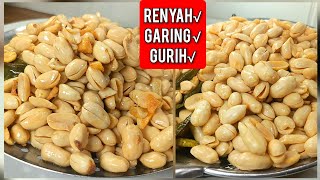 2 CARA  MENGGORENG KACANG BAWANG RENYAH GARING GURIH