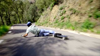 Longboard CRASH in the chicanes