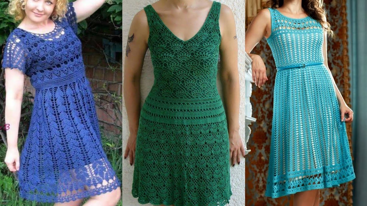Gorgeous Top Trending Free Crochet Skater Dresses Outfits ldeas 2023 ...