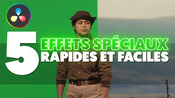 5 EFFETS FOND VERT RAPIDES et FACILES sur DAVINCI RESOLVE