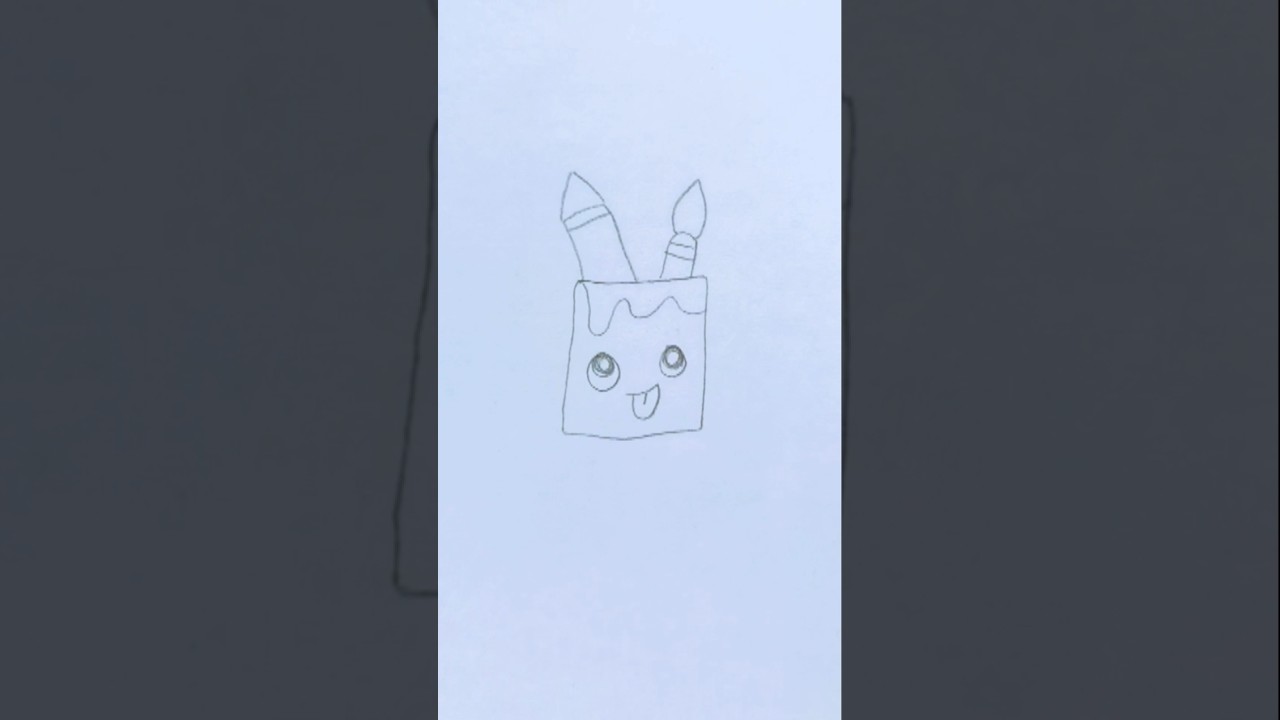 how to draw pen holder 