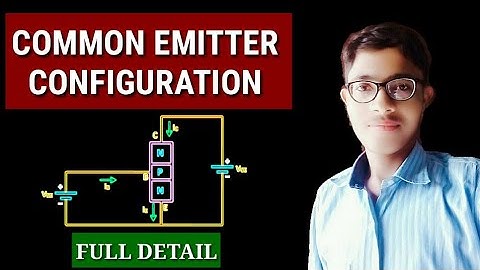 Common emitter | configuration | circuit and formulas