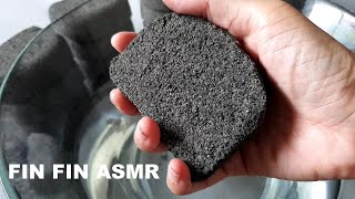 ASMR : Soft Charcoal Sand Cement Mix Crumble in Water #318 screenshot 3