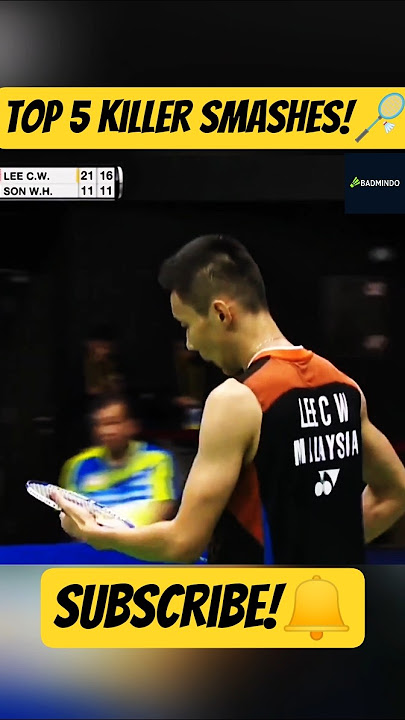 Top 5 Lee Chong Wei Smashes That Shocked the Badminton World ππ₯ #badminton #shorts