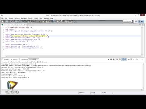 Effektive Programmierung mit Perl Tutorial: Allgemeine Informationen |video2brain.com