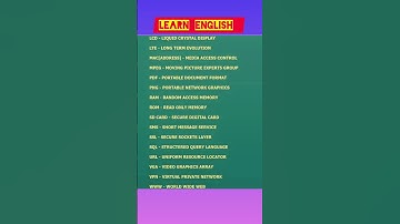 Fullform of Computer Related words |#shorts #trending