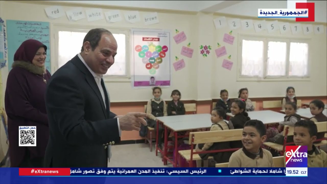 الرئيس السيسي يتفقد قرية الحصص بمركز شربين بالدقهلية