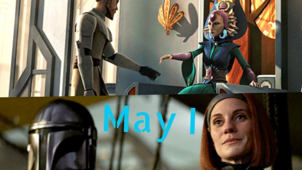 Din Djarin and BoKatan/Obi Wan Kenobi and Satine Kryze May I 