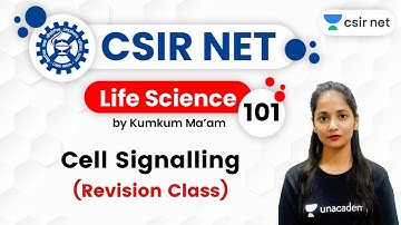 4:00 PM - CSIR UGC NET 2020 | Life Science by Kumkum Gautam | Cell Signalling