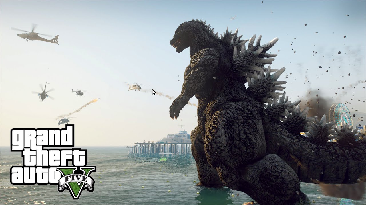 This new GTA 5 Godzilla mod lets you rampage with atomic breath