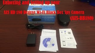 AES BB180 180° Motorized Battery Powered WIFI Wireless Spy Camera Nanny Cam 