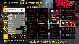 NFS Payback : Tuto : Comment exploiter votre voiture à 100% / How to exploit 100% of your car