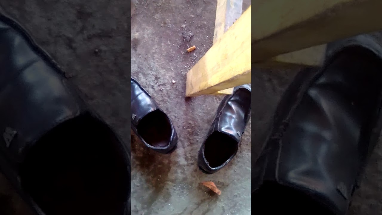 Sepatu kulit  warna  hitam YouTube
